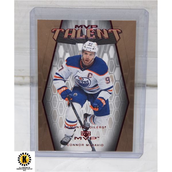 CONNOR MCDAVID MVP TALENT OILERS EDMONTON