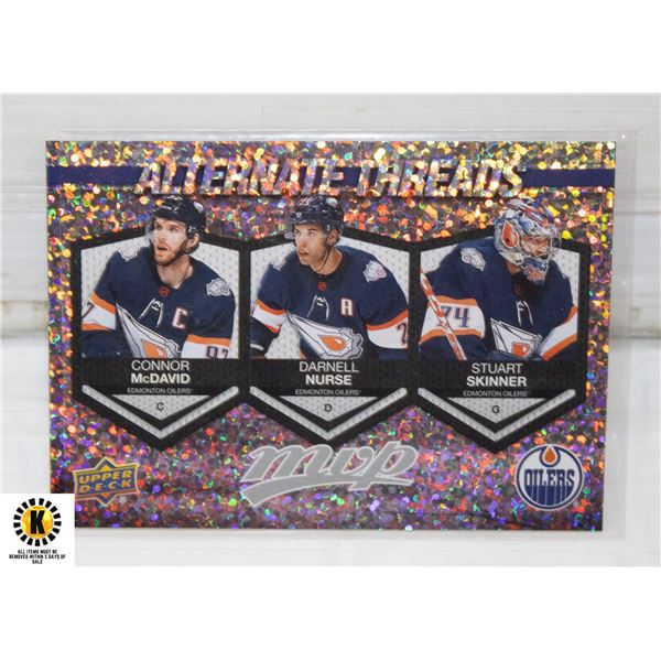 ALTERNATE THREADS OILERS MCDAVID NURSE SKINNER