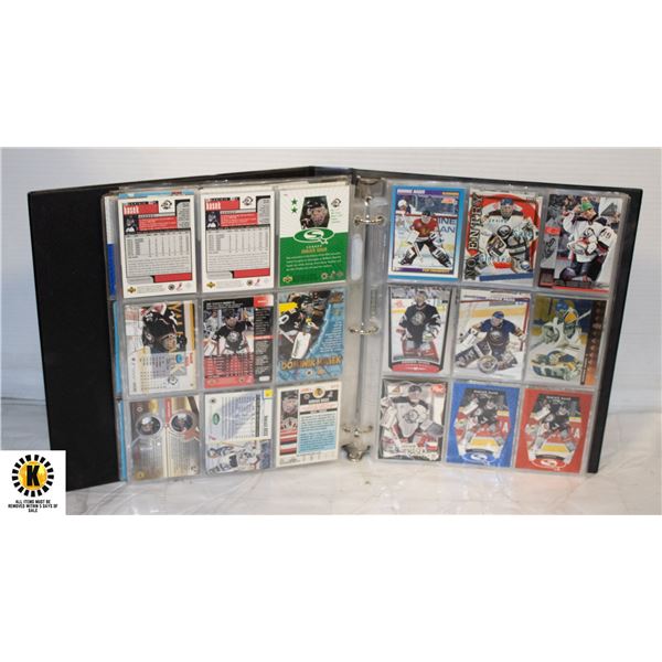 NHL BINDER FULL OF HOCKEY CARDS