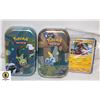 Image 1 : POKEMON TINS FULL OF POKEMON CARDS