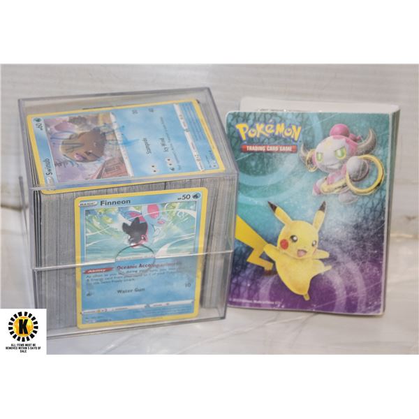 POKEMON BINDER & CONTAINER FULL POKEMON CARDS