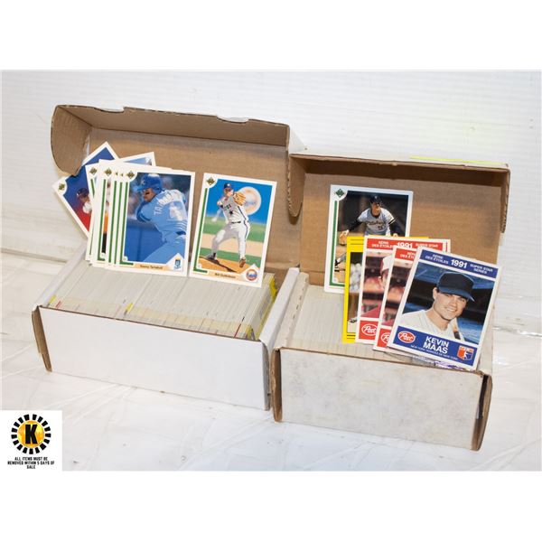 BOXES 2 MLB BASEBALL COLLECTOR CARDS