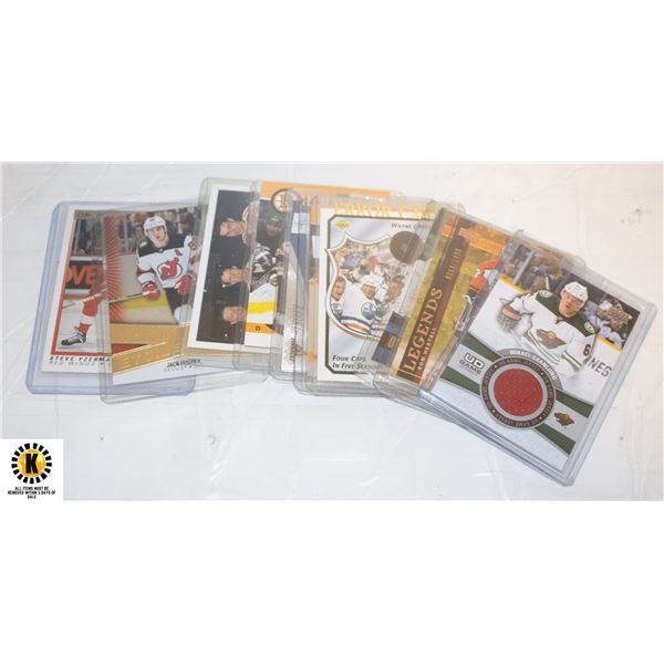 LOT OF 10 STAR CARDS INC. NUMBERED JERSEY CARDS