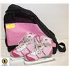 Image 1 : GIRLS ICE SKATES AND CARRYING BAG SIZE 2