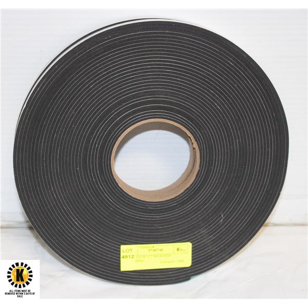2 ROLLS OF 1/2" WEATHER STRIPPING