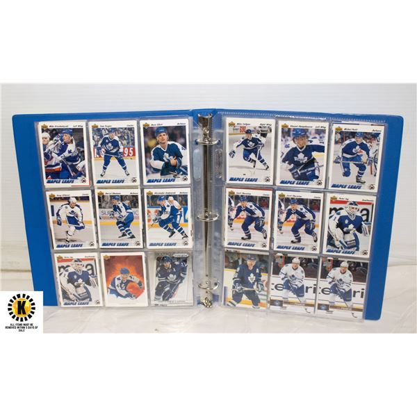 TORONTO MAPLE LEAFS CARDS BINDER NHL