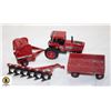 Image 1 : 1/64 SCALE ERTL FARM SET 5088 PLOW, BALER, WAGON