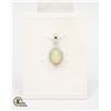 Image 1 : #212-UNHEATED ETHOPIA OPAL & CZ PENDANT