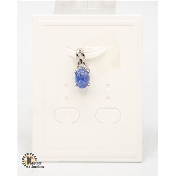 #257-UNHEATD TANZANITE PENDANT