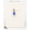 Image 1 : #257-UNHEATD TANZANITE PENDANT