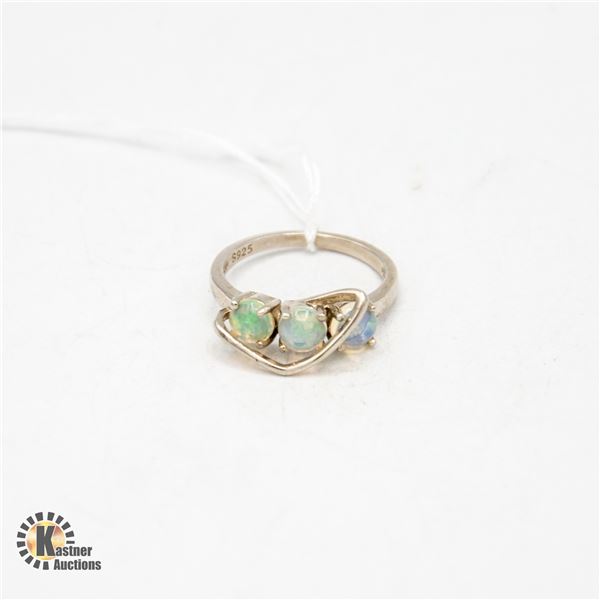 #240-UNHEATED FIRE OPAL RING SIZE 6.75