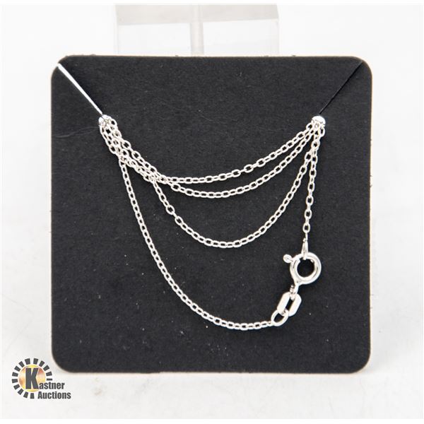 #270-STERLING SILVER 925 NECKLACE 18"/2PCS