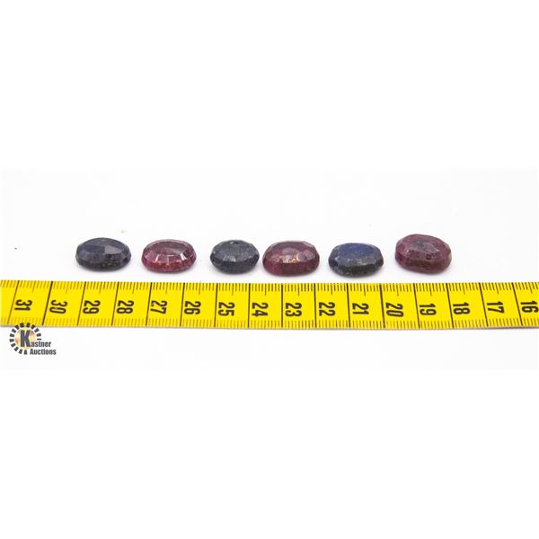 #56-RED RUBY SAPPHIRE GEMSTONE 103 .35 CT