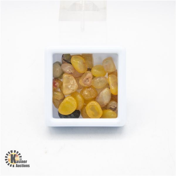 #105-NATURAL YELLOW AGATE ROUGHT 96.85CT