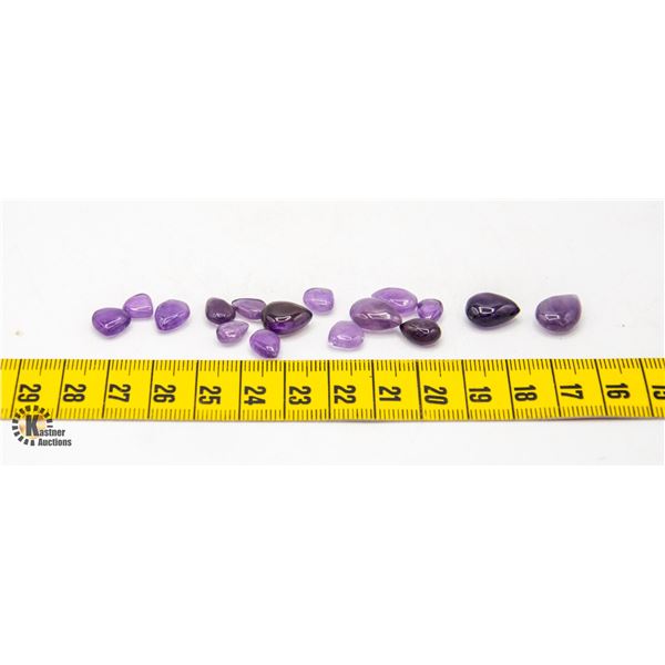 #61-UNHEATED PURPLE AMETHYST GEMSTONE 40.70 CT