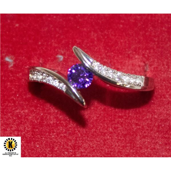 CUBIC ZIRCONIA SILVER PLATED