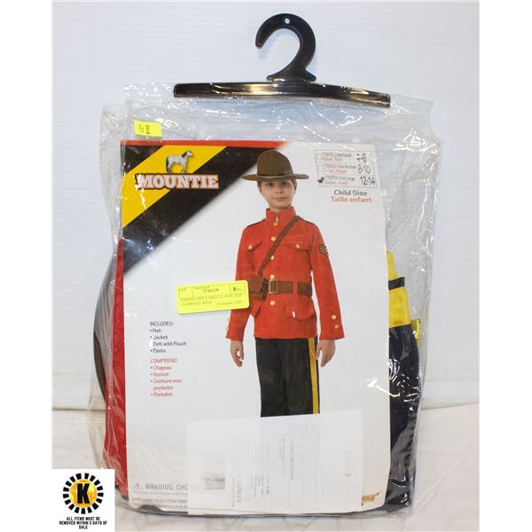 KIDS R.C.M.P. LARGE 12-14 OUTFIT COMPLETE WITH