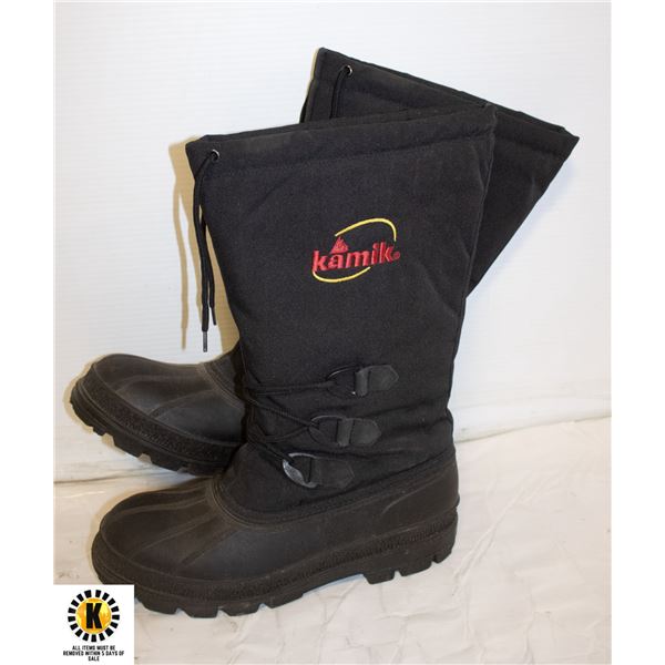 MENS SIZE 9 KAMIK WINTER BOOTS INSULATED-ESTATE
