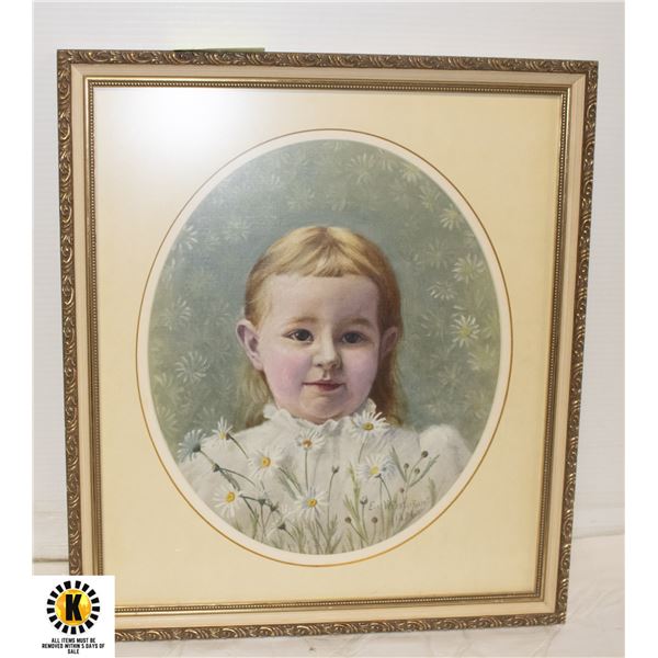 ESTATE WEBSTER RUSSELL 1896 FRAMED PICTURE APPROX