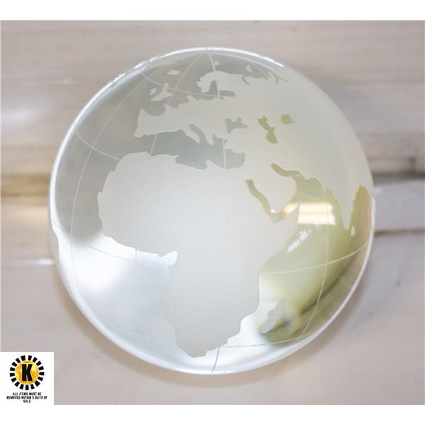 ETCHED GLASS GLOBE