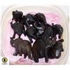 Image 1 : 11 MINI CARVED WOOD ELEPHANTS