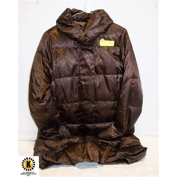 LONG GOOSE DOWN FILLED LAND?S END JACKET SIZE MEDI