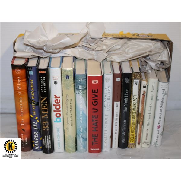 CONTEMPORARY HARDCOVER FICTION BOOKS- LOT ASST.