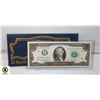 Image 1 : 22K GOLD EDITION UNCIRCULATED US $2 BILL