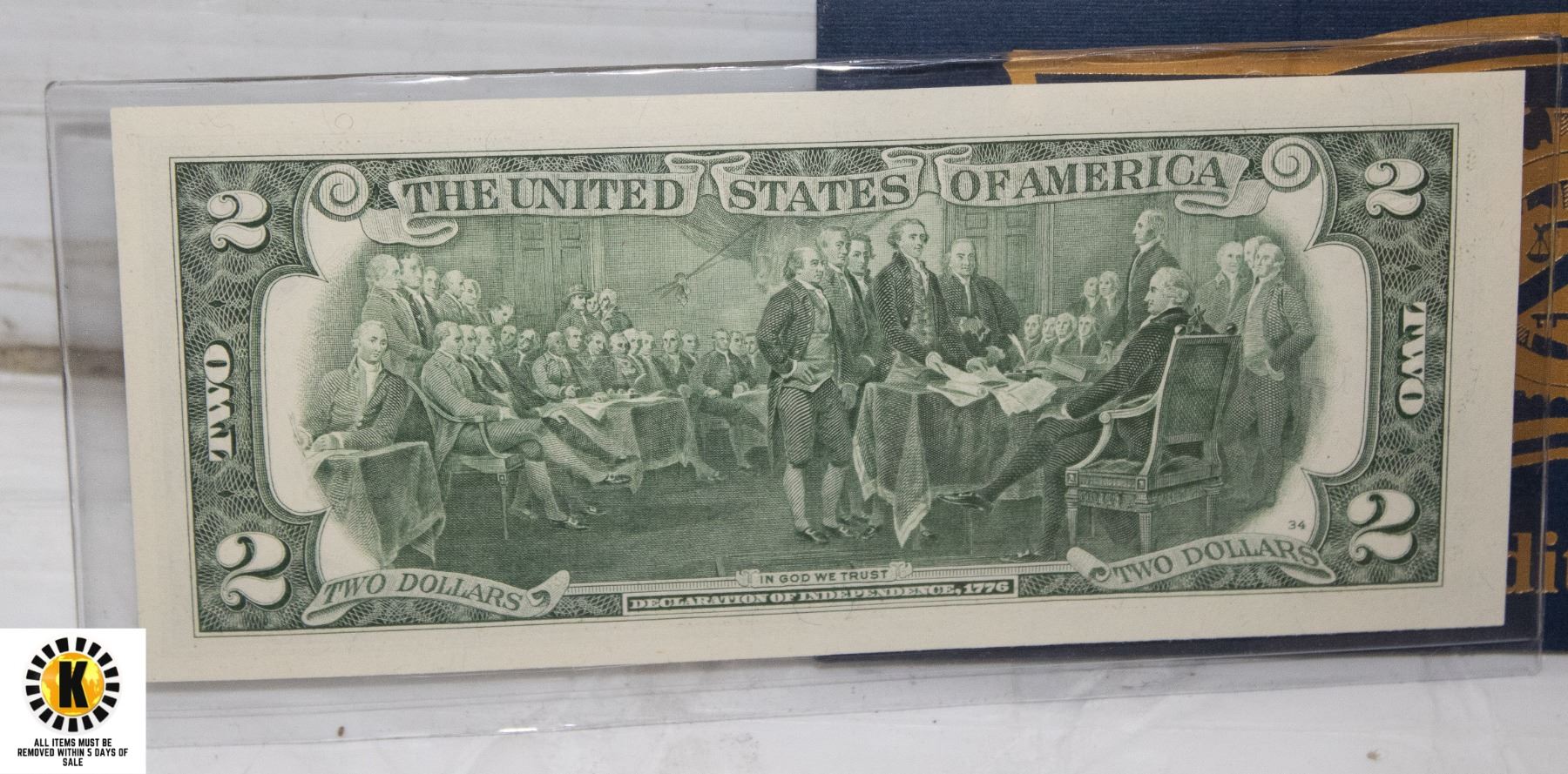 22K GOLD EDITION UNCIRCULATED US $2 BILL