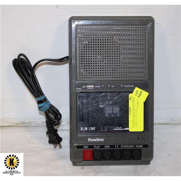 VINTAGE HAMILTON ELECTRONICS CASSETTE PLAYER