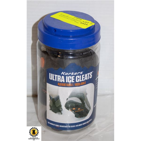 KORKERS ULTRA ICE CLEATS ADJUSTABLE SIZING