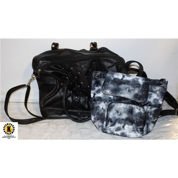 LEATHER TOTE BAG PLUS SMALL NEWER BACKPACK