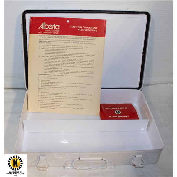 METAL SAFETY SUPPLY FIRST AID KIT 14" X 9.5"