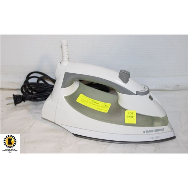 BLACK & DECKER LIGHT & EASY IRON