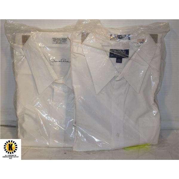 NEW IN PKG 2 X MENS XL DRESS SHIRTS
