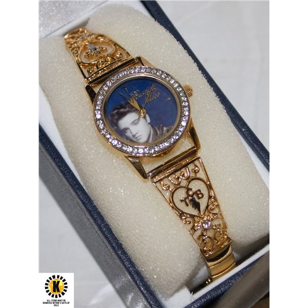 NEW IN BOX 24K GOLD PLATED ELVIS "BURNING LOVE"