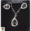Image 1 : 925 STERLING SILVER NECKLACE AND EARRING SET