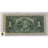 Image 1 : 122)1937 BANK OF CANADA, ONE DOLLAR