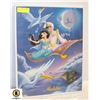 Image 1 : VINTAGE DISNEY ALADDIN MOVIE PRINT IN FRAME