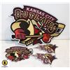 Image 1 : FLAT  KC OUTLAWS 4 PATCH SET