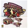 Image 1 : FLAT KC OUTLAWS 4 PATCH SET