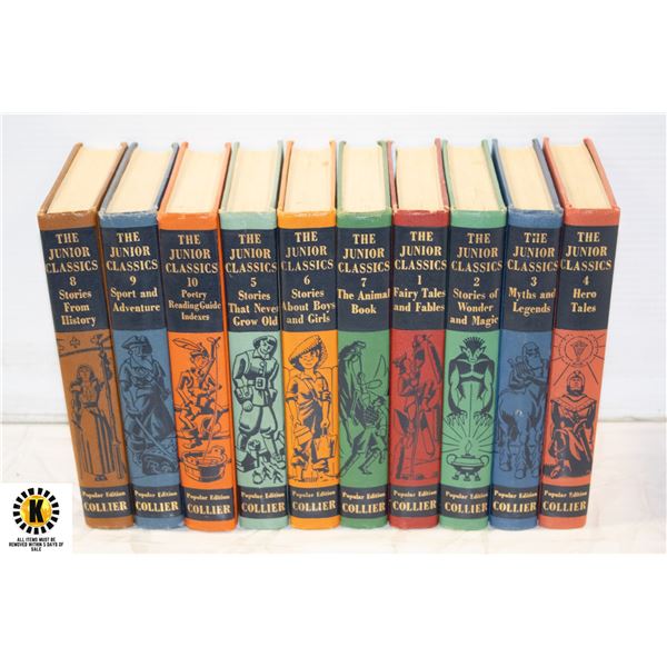 VINTAGE "THE JUNIOR CLASSICS" 1950'S HARDCOVER
