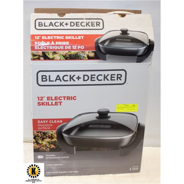 BLACK & DECKER ELECTRIC FRY PAN IN BOX