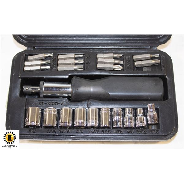 MASTERCRAFT RATCHETING SCREWDRIVER WITH SOCKET