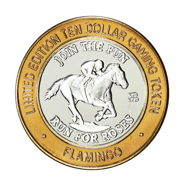 .999 Silver Flamingo Hilton Las Vegas, Nevada $10 Casino Limited Edition Gaming Token