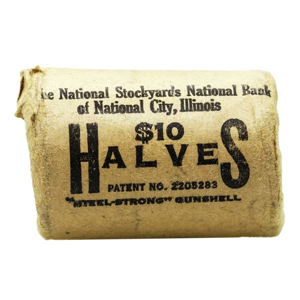 Original Bank Roll of (20) Brilliant Uncirculated 1962-D Franklin Half Dollar Coins