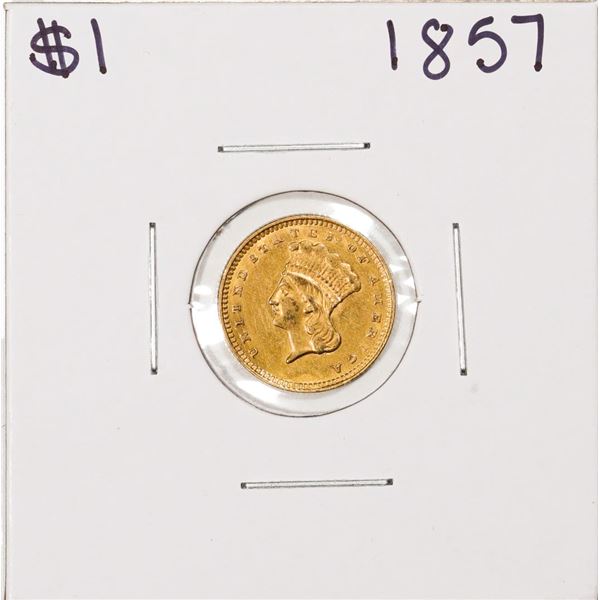 1857 $1 Indian Princess Head Gold Dollar Coin