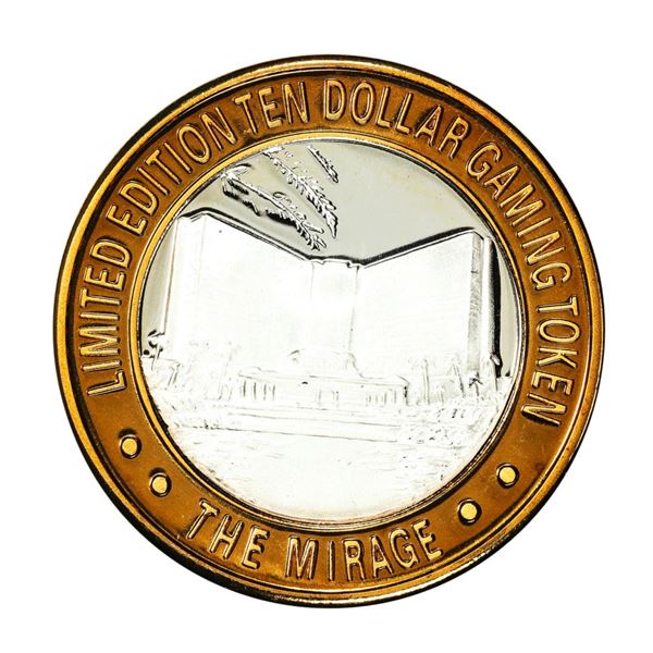 .999 Silver The Mirage Las Vegas, Nevada $10 Casino Gaming Token Limited Edition