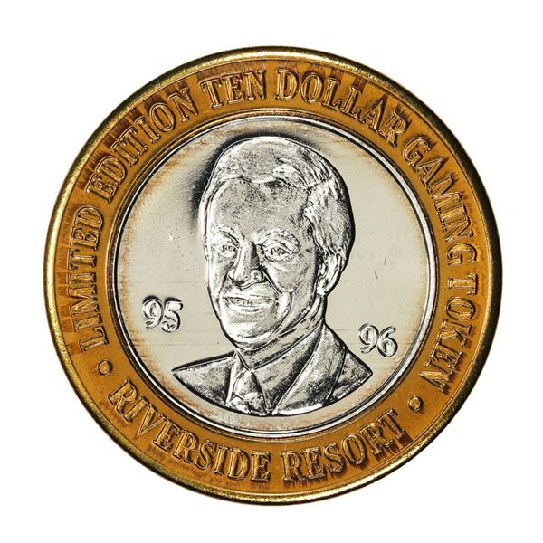 .999 Fine Silver Riverside Casino Laughlin, Nevada $10 Limited Edition Gaming Token