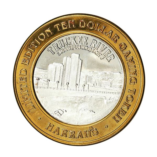 .999 Silver Harrah's Reno, Nevada $10 Casino Limited Edition Gaming Token